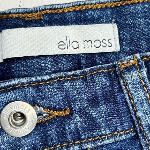 Ella Moss Women's High Waisted Straight Jeans Blue Denim Medium Wash Size 8/29 - Picture 8 of 9